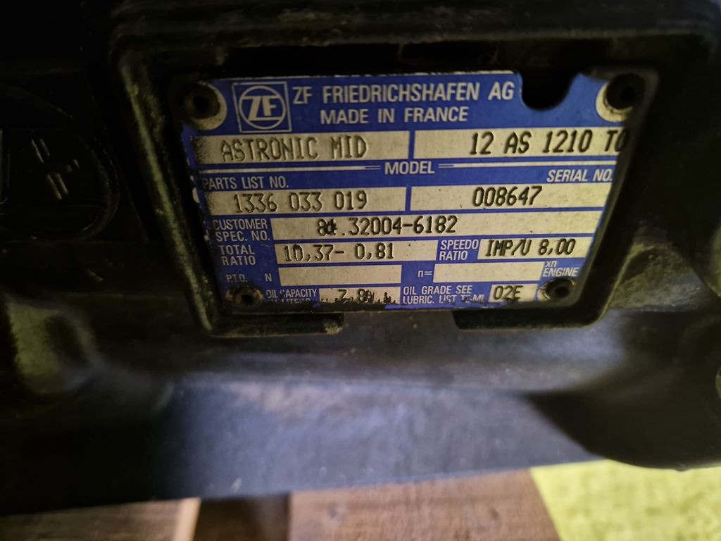 Коробка передач для Грузовиков ZF ASTRONIC MID 12AS 1210 TO FOR MAN: фото 5