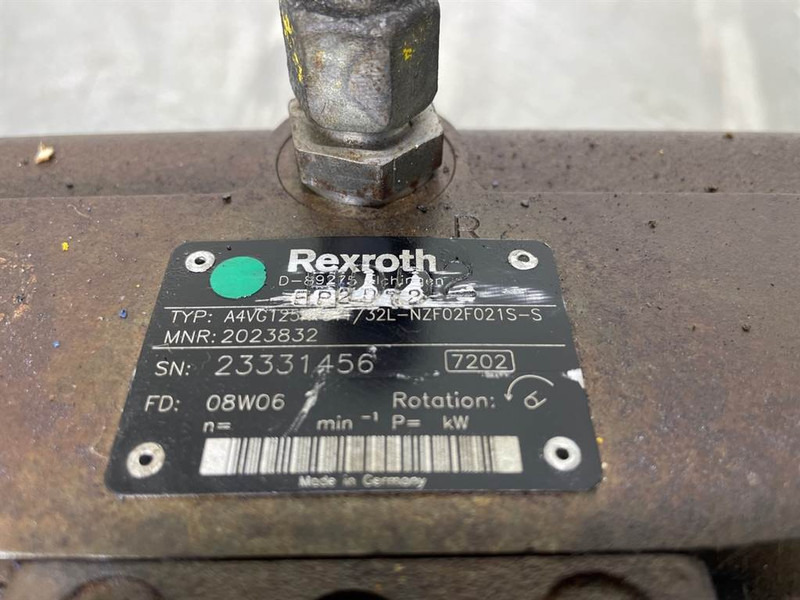 Rexroth A4VG125EP2DT2/32L-Drive pump/Fahrpumpe/Rijpomp - Гидравлика: фото 5