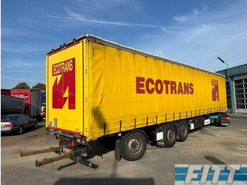 Krone 3 assige gestuurde schuifzeilen, schuifdak, aansluiting meeneemheftruck - Тентованный полуприцеп: фото 1