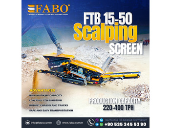 FABO FTB-1550 MOBILE SCALPING SCREEN | AVAILABLE IN STOCk - Мобильная дробилка: фото 1