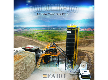 FABO TURBOMIX-100 Mobile Concrete Batching Plant - Бетонный завод: фото 1