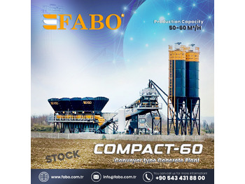 FABO COMPACT-60 CONCRETE PLANT | CONVEYOR TYPE - Бетонный завод: фото 1