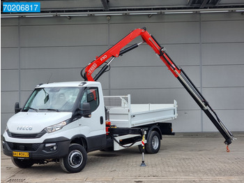 Iveco Daily 70C18 Fassi F50 5T/M Kipper Benne Kraan Kraanwagen Tipper Cranetruck Cruise control - Малотоннажный самосвал: фото 1