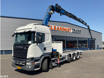 Scania R 580 V8 8x2 Fassi 36 Tonmeter laadkraan + Fly jib - Автоманипулятор: фото 1