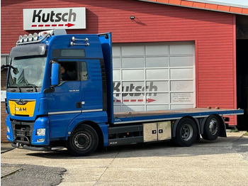 MAN TGX 26.500 Plateau, Containerver., Lenkachse - Грузовик бортовой/ Платформа: фото 1