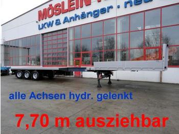 Полуприцеп бортовой/ Платформа Doll 3 Achs Tele- Sattelauflieger, ausziehbar bis 21,: фото 1