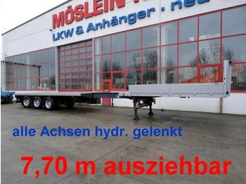 Полуприцеп бортовой/ Платформа Doll 3 Achs Tele  Sattelauflieger, ausziehbar bis: фото 1
