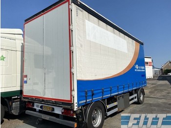 Тентованный прицеп Burg A-2-18 2ass schamel aanhanger, schuifzeilen, schuif/hefdak, alu borden: фото 1