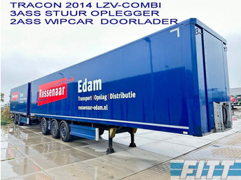 Полуприцеп-фургон Tracon LZV gesloten combi - 3ass gesloten oplegger - 2 ass gesloten wipcar: фото 1 Полуприцеп-фургон Tracon LZV gesloten combi - 3ass gesloten oplegger - 2 ass gesloten wipcar: фото 1