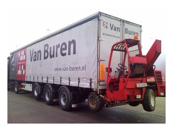 Тентованный полуприцеп Vogelzang V02 13 30S + Manitou meeneemheftruck: фото 1