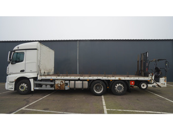 Mercedes-Benz ACTROS 2543 6X2 FLATBED WITH HIAB/MOFFET PORTABLE M4 2500 KG FORKLIFT 419.000KM в лизинг Mercedes-Benz ACTROS 2543 6X2 FLATBED WITH HIAB/MOFFET PORTABLE M4 2500 KG FORKLIFT 419.000KM: фото 1
