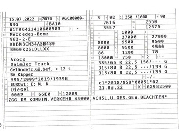 Mercedes-Benz 2648 6x4 3S. Kipper Meiller Bordmatik Top Zust.  в лизинг Mercedes-Benz 2648 6x4 3S. Kipper Meiller Bordmatik Top Zust.: фото 3