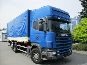 Тентованный грузовик Scania 114L380 6x2 EURO 2 BDF: фото 1 Тентованный грузовик Scania 114L380 6x2 EURO 2 BDF: фото 1