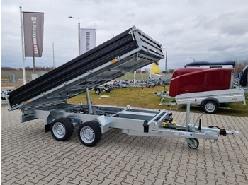 Humbaur HTK 3500.37 dumping trailer tipper black paint steel sides 3.5T в лизинг Humbaur HTK 3500.37 dumping trailer tipper black paint steel sides 3.5T: фото 1