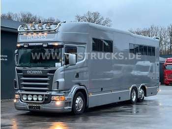Коневоз Scania R500 V8 Pferdetransporter Pop Out Roelofsen Auf.: фото 1