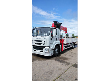 Новый Грузовик бортовой/ Платформа, Автоманипулятор ISUZU GIGA с КМУ UNIC URV806 г/п 8 т: фото 2