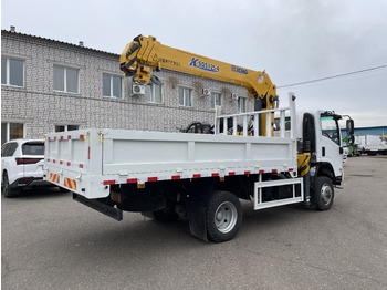 Новый Грузовик бортовой/ Платформа, Автоманипулятор ISUZU c КМУ XCMG SQS125: фото 5