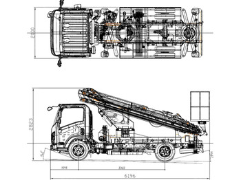 Автовышка Автовышка NOVAS 290C на шасси ISUZU 4Х2 дв 94kw высота подъёма 28м: фото 5 Автовышка Автовышка NOVAS 290C на шасси ISUZU 4Х2 дв 94kw высота подъёма 28м: фото 5