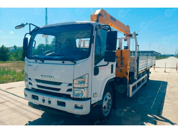 Новый Бортовой грузовик/ Платформа Бортовой грузовик ISUZU 4x2 дв 138kw гп 6т кму XCMG SQS68-3, гп 3,2т стрела 7,7м кузов 6200х240: фото 3
