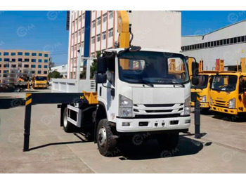 Бортовой грузовик/ Платформа Бортовой грузовик ISUZU 4x2 дв 139kw кму XCMG SQS68-4, гп 3,2т стрела 10,2м кузов 5000х2450х550: фото 3