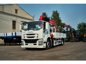 Бортовой грузовик/ Платформа Бортовой грузовик ISUZU 4x2 дв 151kw гп 10 тонн c кму VIGRUS SHS2006 гп 8 тонн 6 секций 20м куз: фото 4 Бортовой грузовик/ Платформа Бортовой грузовик ISUZU 4x2 дв 151kw гп 10 тонн c кму VIGRUS SHS2006 гп 8 тонн 6 секций 20м куз: фото 4