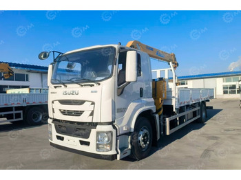 Бортовой грузовик/ Платформа Бортовой грузовик ISUZU 4x2 дв 177kw гп 8т, c КМУ XCMG SQS125 гп 5 тонн 4 секции длина стрелы 1: фото 2 Бортовой грузовик/ Платформа Бортовой грузовик ISUZU 4x2 дв 177kw гп 8т, c КМУ XCMG SQS125 гп 5 тонн 4 секции длина стрелы 1: фото 2