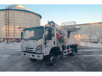 Бортовой грузовик/ Платформа Бортовой грузовик ISUZU 4x2 дв 96kw гп 3,5т с кму гп 2т 4 секций высота подъема 12м с люлькой к: фото 2 Бортовой грузовик/ Платформа Бортовой грузовик ISUZU 4x2 дв 96kw гп 3,5т с кму гп 2т 4 секций высота подъема 12м с люлькой к: фото 2