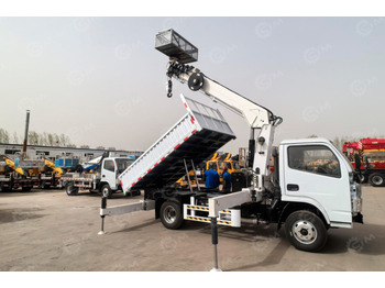 Бортовой грузовик/ Платформа Бортовой грузовик ISUZU 4x4 самосвальный кузов дв 96kw KV600 с кму гп 3,5т высота подъема 17м с: фото 4