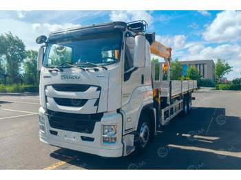 Новый Бортовой грузовик/ Платформа Бортовой грузовик ISUZU 6x4 дв 309kw гп 18т с КМУ XCMG SQS300Р гп 12 тонн 5 секций длина стрелы: фото 2 Новый Бортовой грузовик/ Платформа Бортовой грузовик ISUZU 6x4 дв 309kw гп 18т с КМУ XCMG SQS300Р гп 12 тонн 5 секций длина стрелы: фото 2