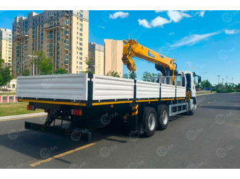 Бортовой грузовик/ Платформа Бортовой грузовик ISUZU 6x4 дв 309kw гп 18т с КМУ XCMG SQS300Р гп 12 тонн 5 секций длина стрелы: фото 3