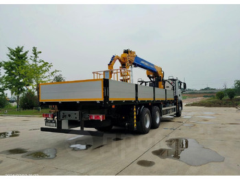 Новый Бортовой грузовик/ Платформа, Автоманипулятор Бортовой грузовик Howo T5G с КМУ JUNТОN, 2024: фото 3