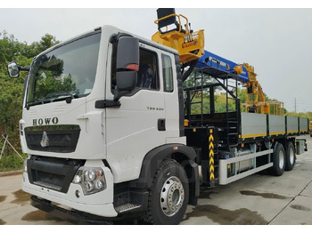 Новый Грузовик бортовой/ Платформа, Автоманипулятор Бортовой грузовик Howo T5G с КМУ JUNТОN, 2024: фото 2