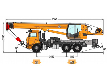 Новый Автокран Камышинский КЗ КС-55713-1К-4: фото 5 Новый Автокран Камышинский КЗ КС-55713-1К-4: фото 5