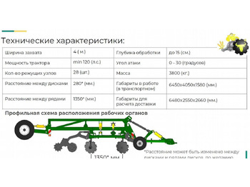 Дисковая борона Радогост-маш БД-4х2ПБ: фото 2