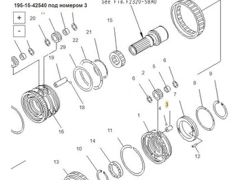 Новый Трансмиссия 195-15-42540 Вал Komatsu D375A-5: фото 4