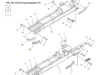 Новый Кузов и экстерьер ASP Защита 195-30-12224 / 195-30-12220 Komatsu D355A: фото 4