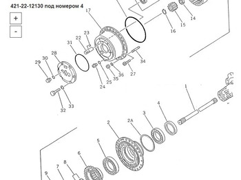 Новый Кузов и экстерьер Держатель 421-22-12130 Komatsu WA500: фото 5