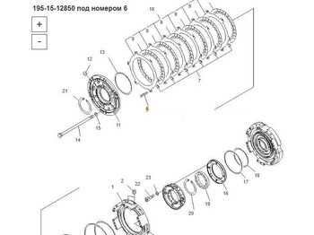 Новый Рессорная подвеска ETP Пружина транссмисcии 195-15-12850 Komatsu D355A, D275A: фото 4