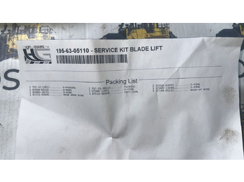 Новый Гидравлический цилиндр для Строительной техники High Gaskets 195-63-05110 Ремкомплект г/ц подъема отвала: фото 3 Новый Гидравлический цилиндр для Строительной техники High Gaskets 195-63-05110 Ремкомплект г/ц подъема отвала: фото 3