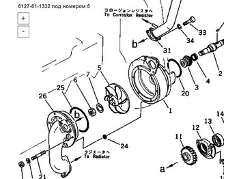 Новый Система охлаждения Kmp Brand Крыльчатка 6127-61-1332 Komatsu SA6D155 в Благовещенске: фото 5