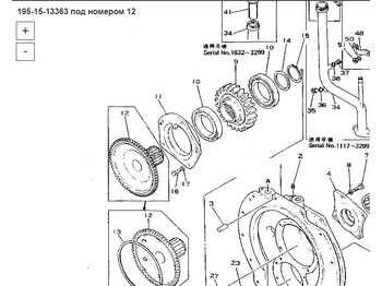 Трансмиссия Komatsu 195-15-13363 Вал Komatsu D355A в Благовещенске: фото 4