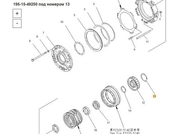 Новый Универсальная запчасть Komatsu 195-15-49250 Уплотнительное кольцо Komatsu D375A в Благовещенске: фото 4