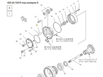 Новый Трансмиссия Komatsu 425-22-12510 Вал Komatsu WA500 в Благовещенске: фото 3
