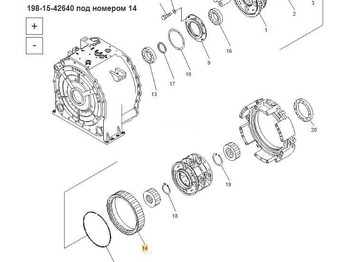 Новый Трансмиссия Komatsu Коронная шестерня 198-15-42640 Komatsu D475A в Благовещенске: фото 5 Новый Трансмиссия Komatsu Коронная шестерня 198-15-42640 Komatsu D475A в Благовещенске: фото 5
