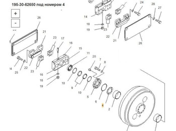 Новый Универсальная запчасть Komatsu Уплотнительное кольцо ролика 195-30-62650 Komatsu в Благовещенске: фото 3 Новый Универсальная запчасть Komatsu Уплотнительное кольцо ролика 195-30-62650 Komatsu в Благовещенске: фото 3