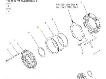 Новый Коробка передач и запчасти для Бульдозеров OEM 195-15-42771 Поршень КПП: фото 4