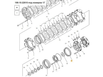 Новый Трансмиссия для Бульдозеров OEM 198-15-22610 Коронная шестерня: фото 4