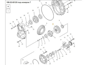Новый Трансмиссия для Бульдозеров OEM 198-22-65120 Шестерня хвoстовика: фото 2 Новый Трансмиссия для Бульдозеров OEM 198-22-65120 Шестерня хвoстовика: фото 2