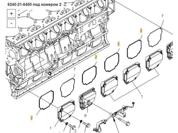 Новый Прокладка двигателя Прокладка 6240-21-6450 Komatsu SAA6D170E-5: фото 3 Новый Прокладка двигателя Прокладка 6240-21-6450 Komatsu SAA6D170E-5: фото 3