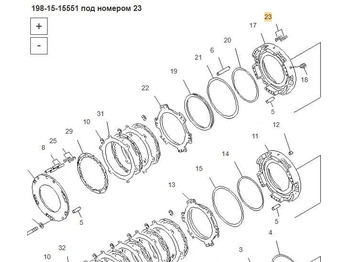 Новый Трансмиссия Пружина трансмиссии 198-15-15551 Komatsu: фото 4 Новый Трансмиссия Пружина трансмиссии 198-15-15551 Komatsu: фото 4